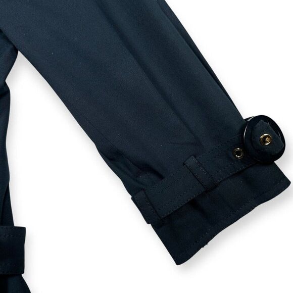 Worth Double Breasted Trench Jacket Size 0 and Matching Shorts size 4 Dark Blue - Picture 5 of 13